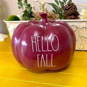 Rae Dunn Hello Fall Medium Pumpkin